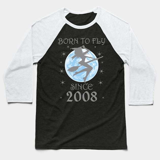 BORN TO FLY SINCE 1930 WITCHCRAFT T-SHIRT | WICCA BIRTHDAY WITCH GIFT Baseball T-Shirt by Chameleon Living